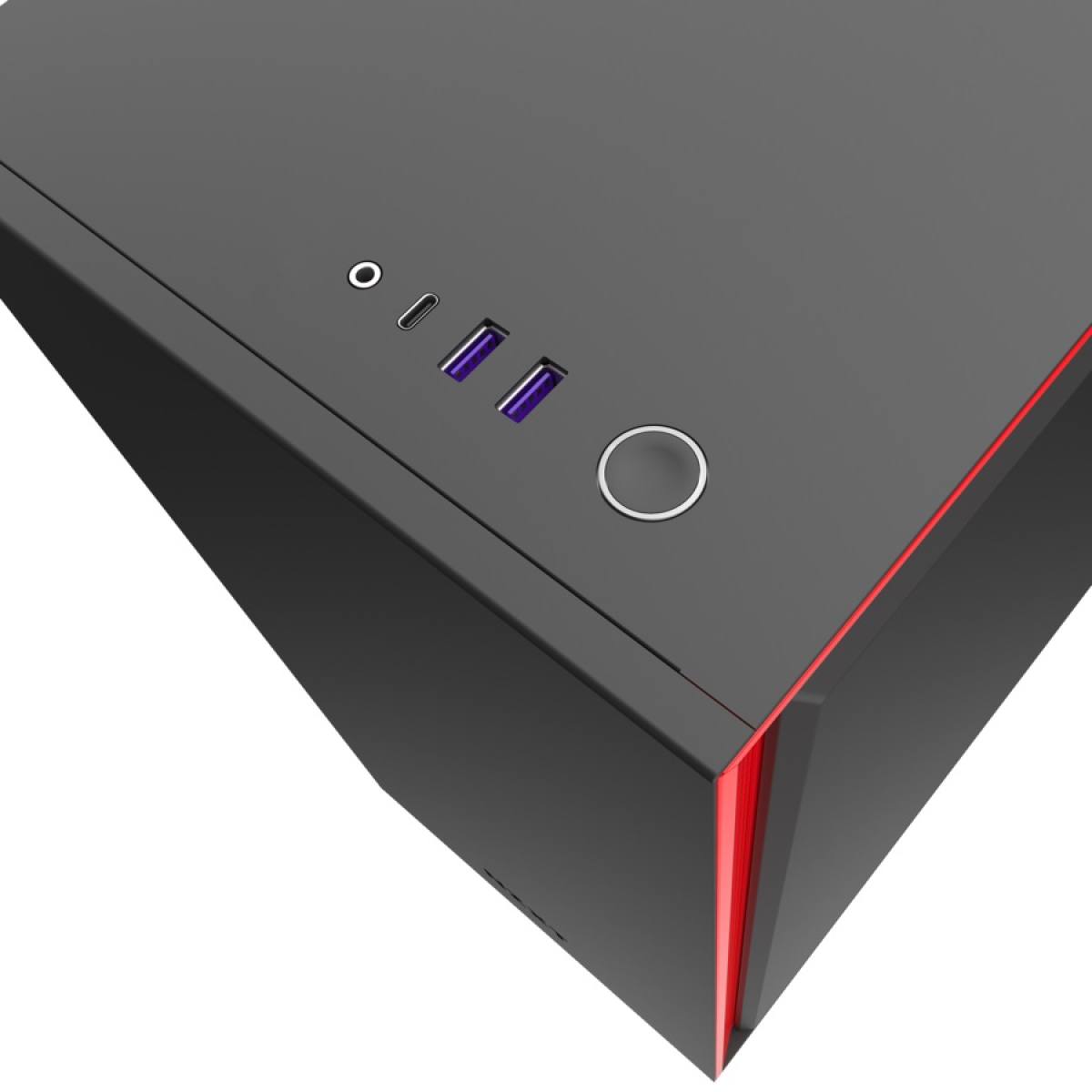 NZXT H710I MATTE BLACK/RED